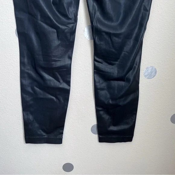 Divine Rights of Denim Skinny Ankle Crop Coated Denim Jeans - Picture 6 of 8